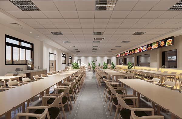 廠區(qū)食堂裝修案例