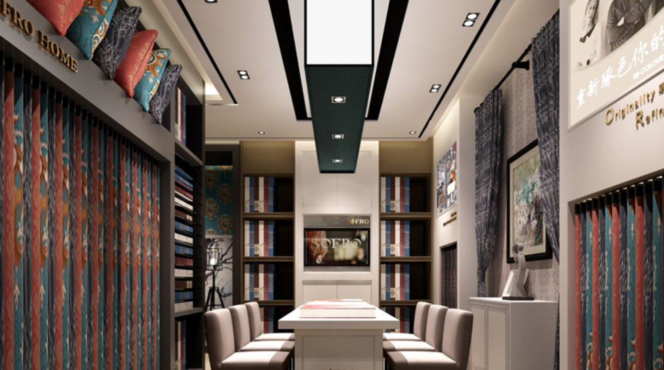 40-80平窗簾店展廳如何布局?