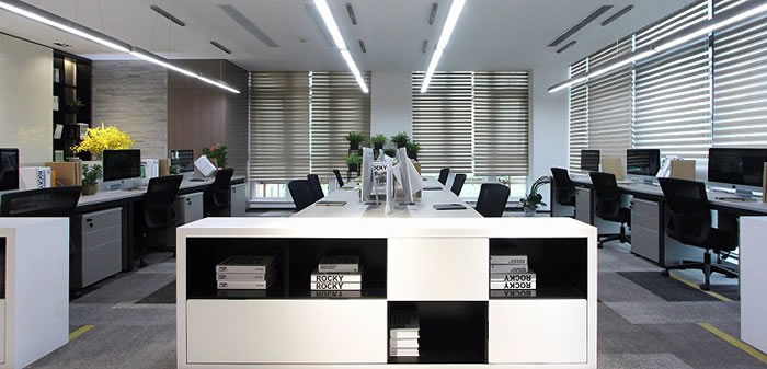 高端寫字樓辦公室辦公區設計效果圖