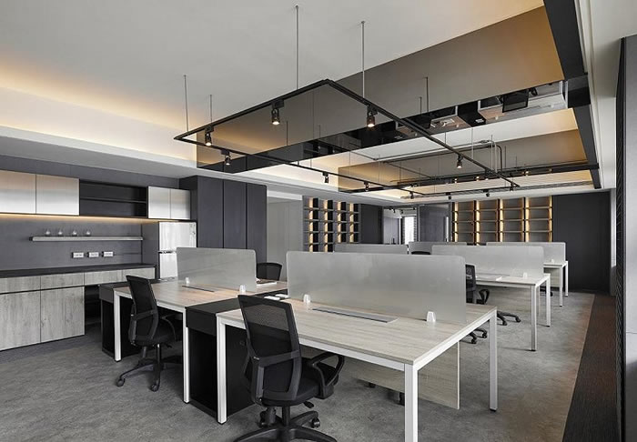 工業風辦公室辦公區裝修效果圖