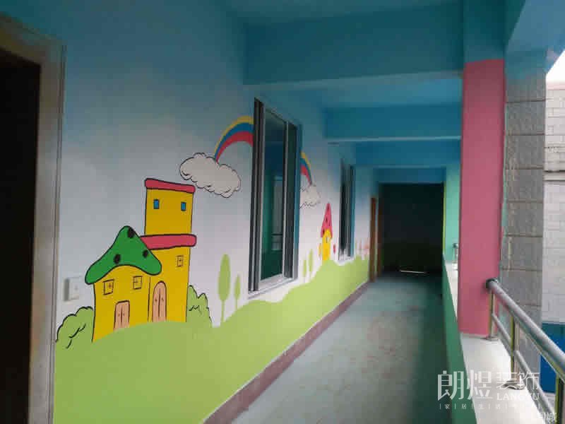 幼兒園校園走廊壁畫效果圖