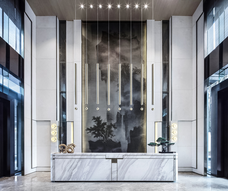 售樓銷售中心-前臺效果圖