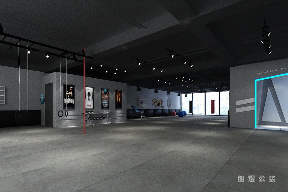 工業(yè)風(fēng)跆拳道館設(shè)計效果圖