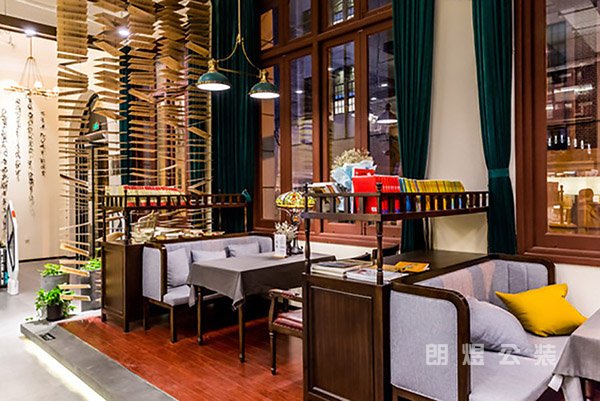 高檔書吧裝修實(shí)景圖