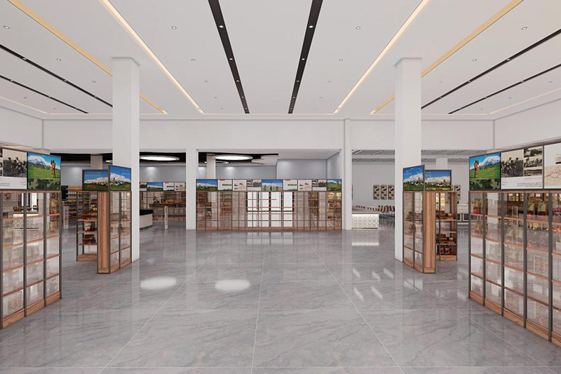 高速服務(wù)區(qū)便利超市裝修設(shè)計效果圖