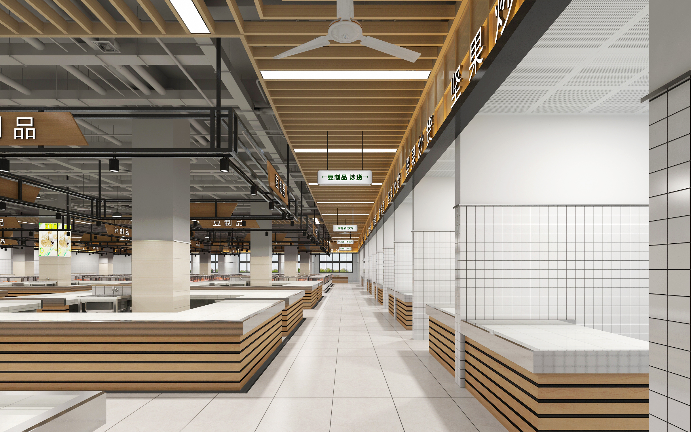 農(nóng)貿(mào)市場裝修設計效果圖