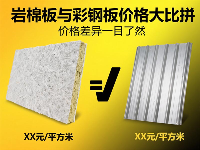 巖棉板和彩鋼板價格對比